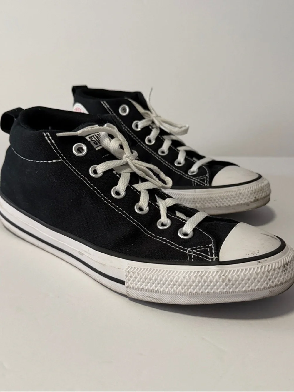 Converse Kids Black and White High-Top Sneakers